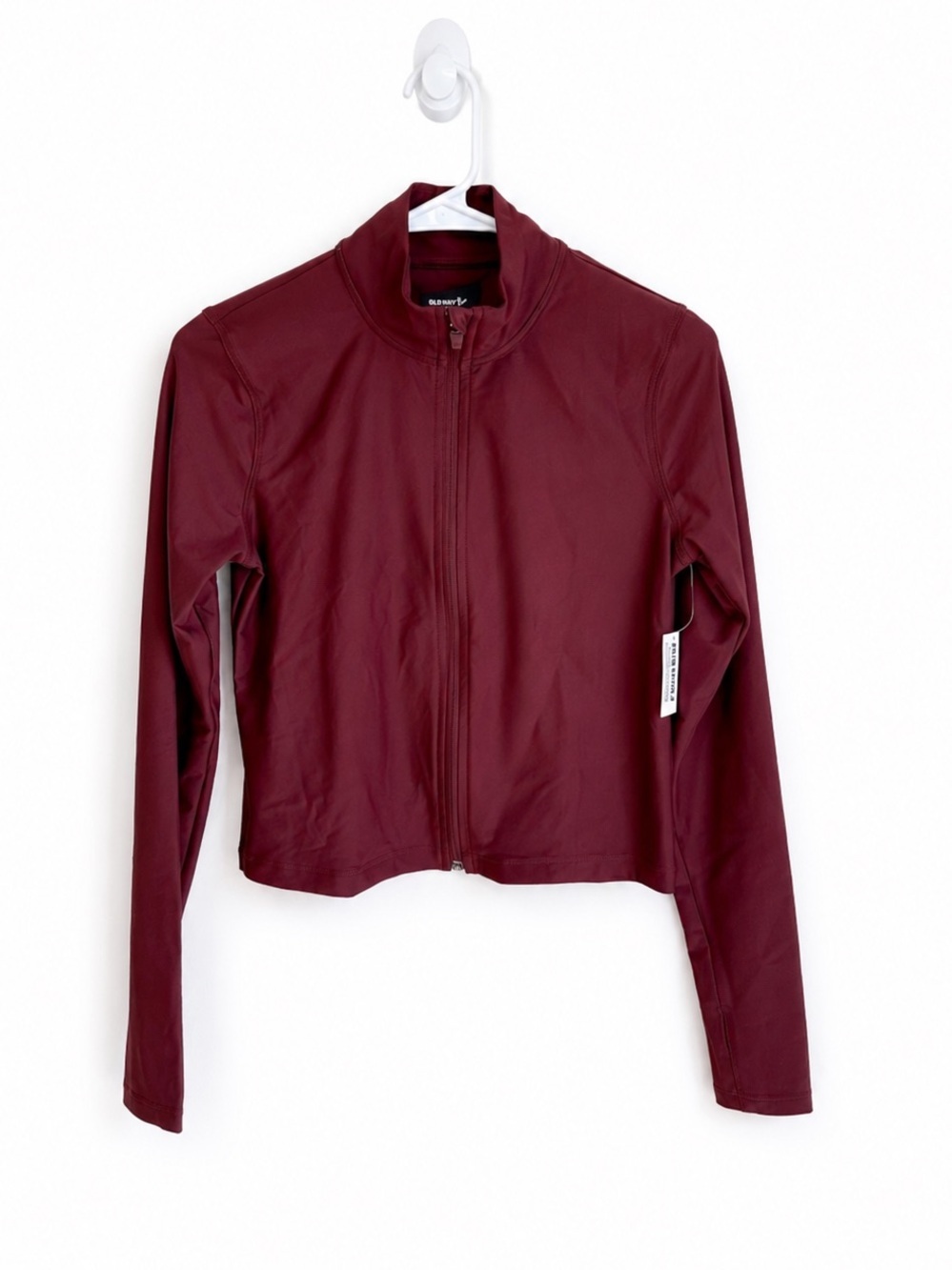 NWT Old Navy PowerSoft Crop Full Zip Jacket in Royal Velvet Size Small - Picture 3 of 16